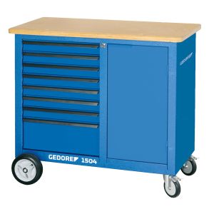 Mobile workbench with 8 drawers