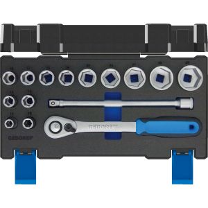 Set di chiavi a bussola 1/2" 15 pz. 6kt 10-32mm