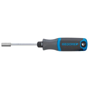 Magazine handle screwdriver with ratchet function