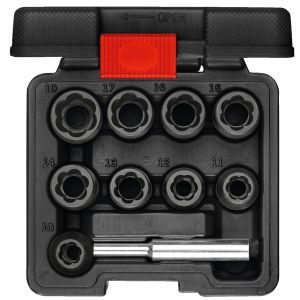 Estrattore per scanalature a spirale 1/2 SW10-19mm 10 pz.