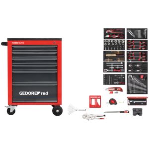 Tool set i.t.trolley MECHANIC red 166pcs
