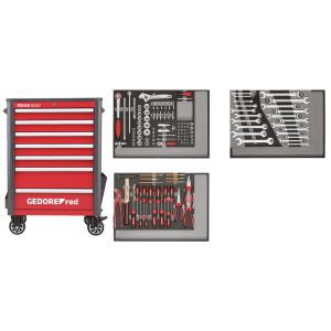Tool set in t.trolley WINGMAN red 129pcs