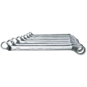 Double ended ring spanner set 10 pcs 6-32 mm