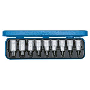 Serie di bussole giraviti 1/2" 9 pezzi TX T20-60