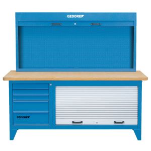 Workbench with tool cabinet