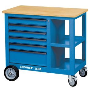 Mobile workbench with 6 drawers