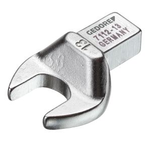 Rectangular open end fitting SE 9x12 17 mm