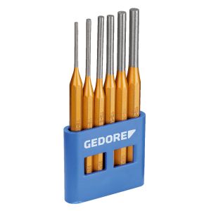 Set di punzoni da pinza 6 pz. in supporto in PVC