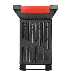 Wiha Screw extractor set Hex, 17-pcs. with spiral drill bit incl. box (03988)
