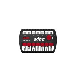 Wiha BitBuddy® TY bit set, 49 mm Phillips, Pozidriv, TORX®, 8-pcs., 1/4" E6,3 (42116)
