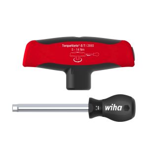 Wiha Giravite dinamometrico con impugnatura a T TorqueVario®-S T 5-14 Nm campo di coppia meccanica a regolazione variabile 5 - 14 (29233)