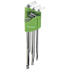 Offset hexagon key wrenches' set with extra short arm