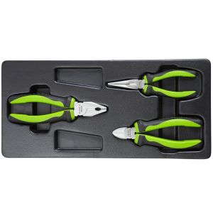 PLASTIC TRAY OF 3PCS PLIERS