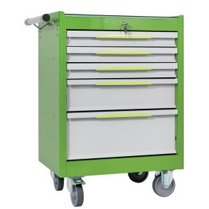 Carrello porta utensili mod. FG 102 con top in gomma a 5 cassetti